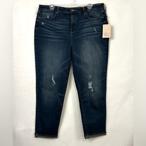 NWT NYDJ Women’s Rolled Cuff Vitality Stretchy Crop Jeans / Size 16